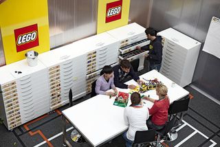 Lego, bureaux design vus du haut