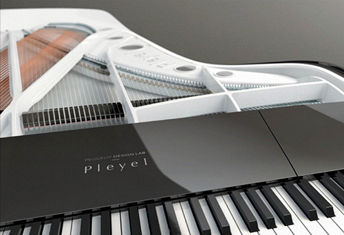 Piano design Peugeot Pleyel clavier