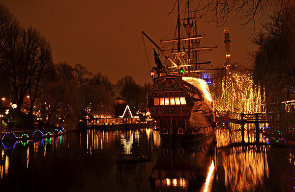 Bâteau pirate du jardin Tivoli Copenhague