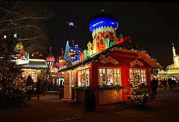 Jardins du Tivoli à Noël